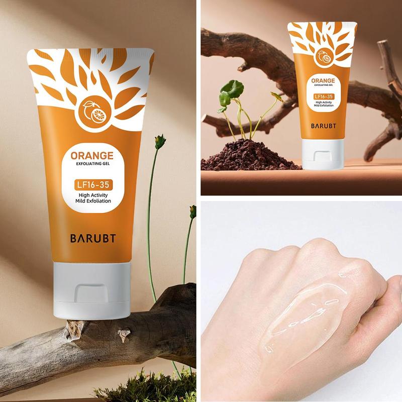 [90% People Choose] 2024 Orange Exfoliating Gel Scrub Face Body Skin, Facial Exfoliator 50g Skincare