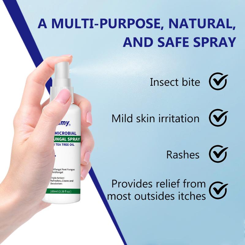 Vamyinfused foot sanitizer spray natural Tea Tree Oil Foot Care Spray and oregano leaf longacting disinfectant antibacterial spray Tinea pedis,itching House antibacterial protection ,itchy skin,foot support ,