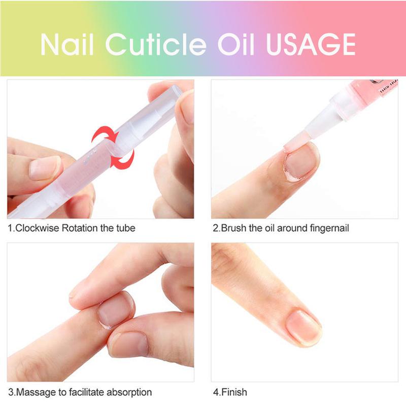 Nail Nourishing Pen, Nail Protection Oil, Nail repair,Finger Edge Oil Pen Softener Nail Care Repairing Nail Polish Nail Art Manicure Comfort