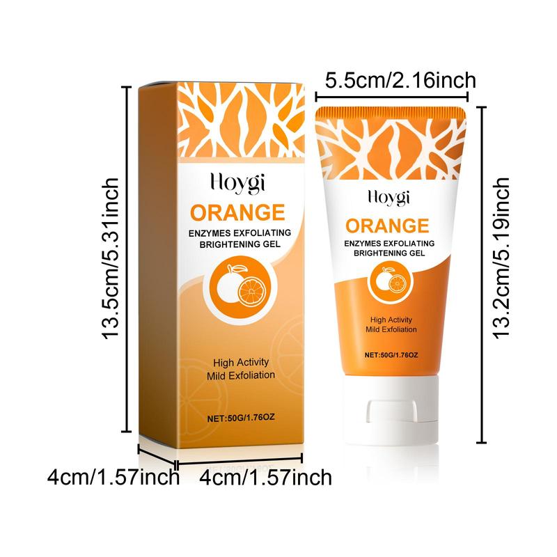 Orange Extract Facial Scrub, 3 Boxes Gentle Exfoliating Gel, Deep Cleansing Facial Scrub, Facial Skin Care Product for Women & Men