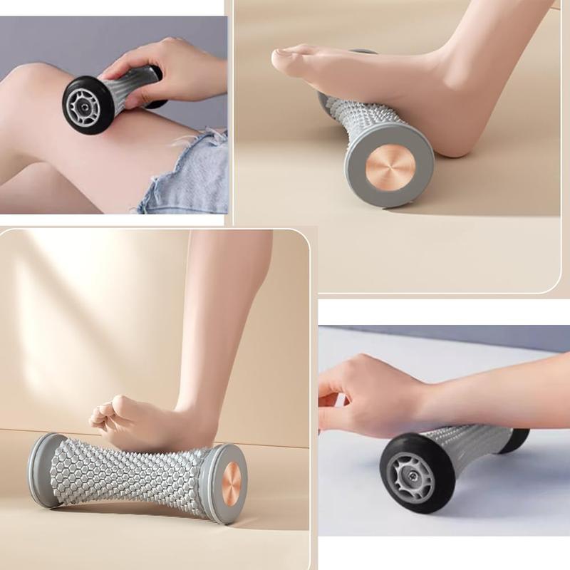 Foot Massage Roller Manual Foot Trainer for  Plantar Fasciitis Heel & Foot Arch  and Deep Tissue Massage Multi-Functional  Massages Foot Trigger Point  Reflexology Tool Gray