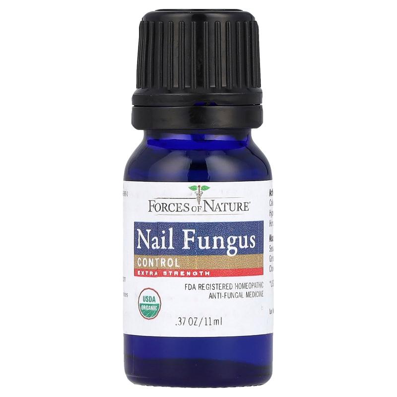 Forces of Nature Nail Fungus, Organic Plant Medicine, Extra Strength, 0.37 fl oz (11 ml)