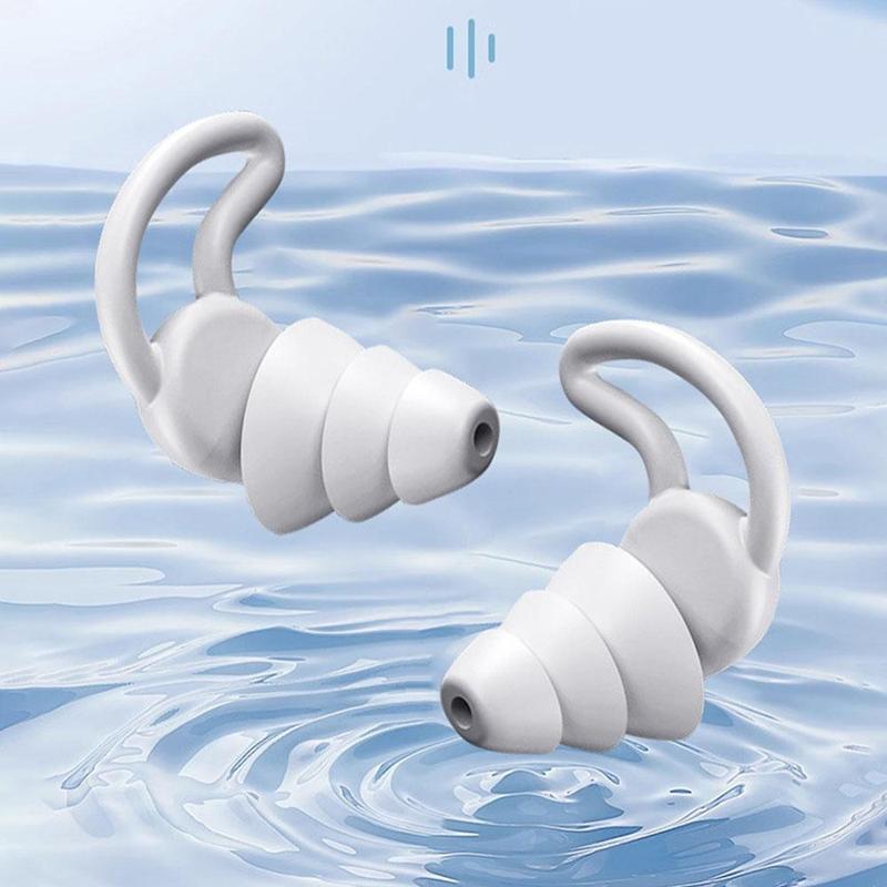 1 Pair Ear Plugs, Noise Reduction Silicone Sleeping Earplugs, Hearing Protection Earplugs