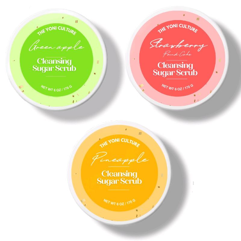 Sugar Scrub - Exfoliant Foaming Moisturizing Daily Scent Body Care Scented Cleanser Moisturizer Cleansing Gift Gentle