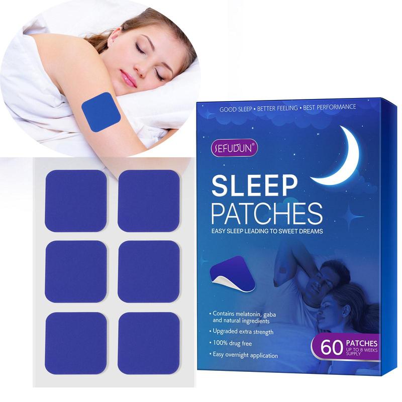 Sleep Aid Patch, 60pcs set Deep Relaxation Sleep Patch for Christmas Gift, Relieve Muscle Tension, Suitable for Men & Women, Sleeping Aid Patch for Improve Sleep Quality