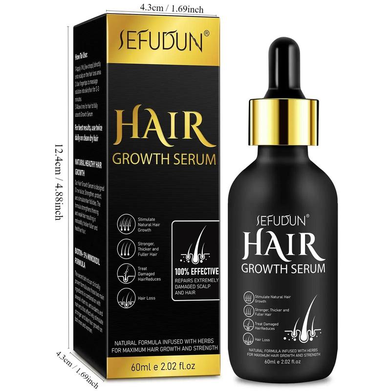 Hair Thickening Serum, 2 4 Boxes Hair Densification & Strengthening Serum, Natural Beard Hair Care Product for Men & Women, Christmas Gift