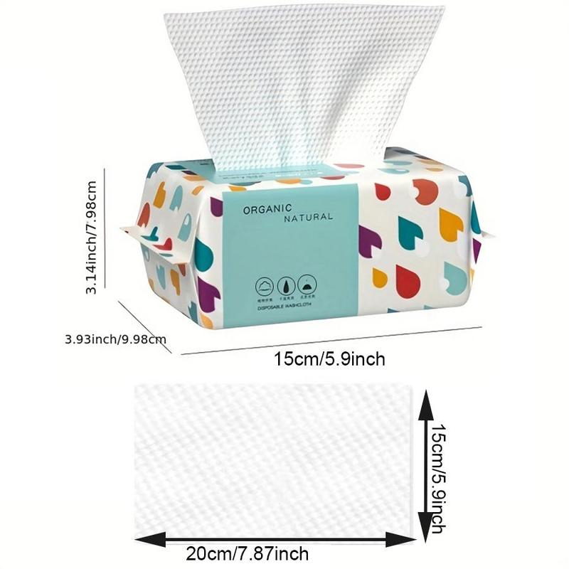 Disposable Face Towel, 1 2 4 6 8 Counts Soft Facial Dry Wipes, Multi-purpose Facial Cleansing Towel for Skin Care, Makeup Remover, Travel, Camping