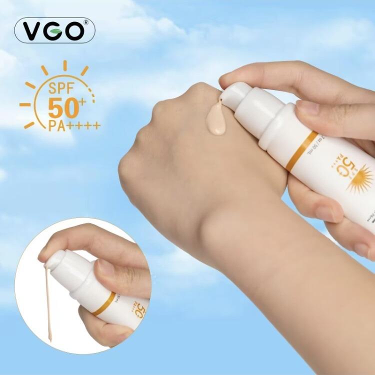 VGO-Universal Tinted Moisturizer SPF 50+ Earthy yellow liquid lt can be used as foundation liquid-A Facial Skincare