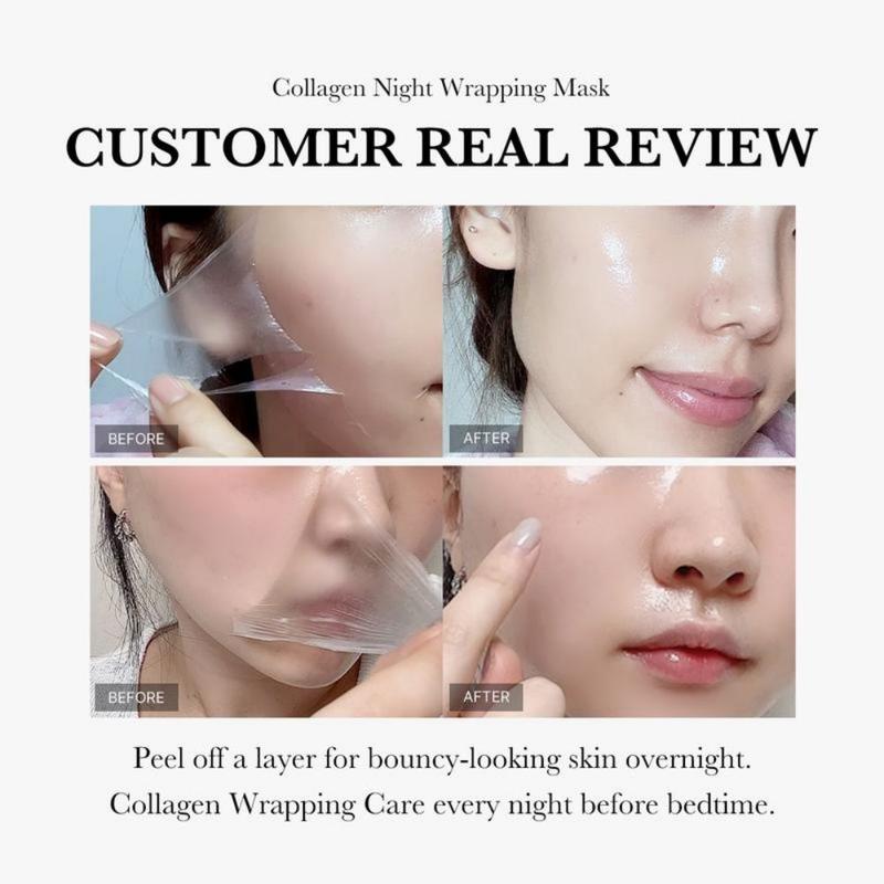 CollagenNight Wrapping Mask 75ml - OvernightElasticity Booster for Skin Repair andFirmness Skincare Comfort