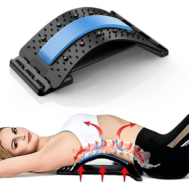 Back Stretcher, Back Stretching Board, Lumbar Back Cracker Board, Back Massager, Yoga & Pilates Supplies for Home Gym