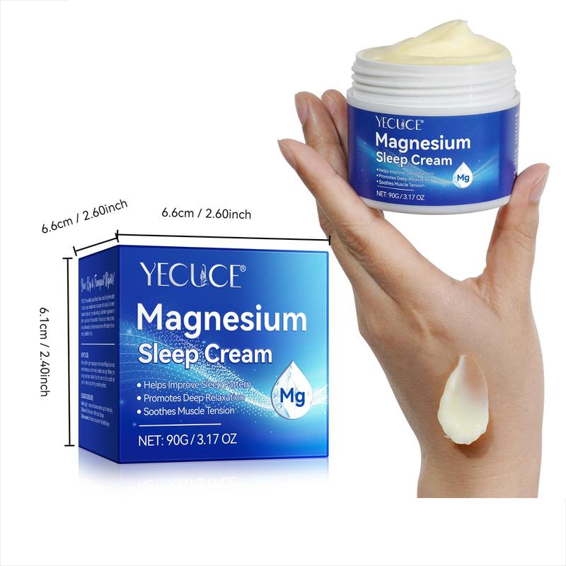 Magnesium Sleep Cream, Deep Relaxation Sleep Cream, Moisturizing Body Cream for Legs, Arms, Body, Body Care Product for Women & Men