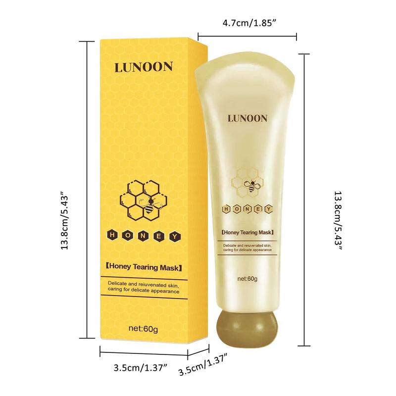 Honey Tearing Mask, Oil Control Honey Tearing Peel Mask, Deep Cleansing Exfoliating Mask, Facial Skin Care Product for Women and Men