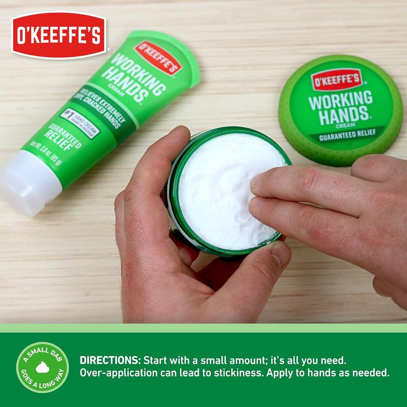 O'Keeffe's Working Hands Hand Cream for Extremely Dry; Cracked Hands; 3.4 Ounce Jar; (Pack 1)