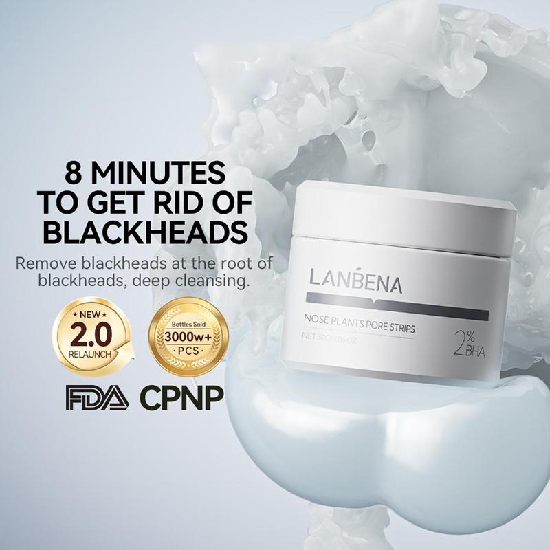 LANBENA Blackhead Pore Remover Mask Aloe Facial Peeling Nose Strip Acne Deep Cleansing 30g Skin care Gentle Clear Pack Smooth Repairing