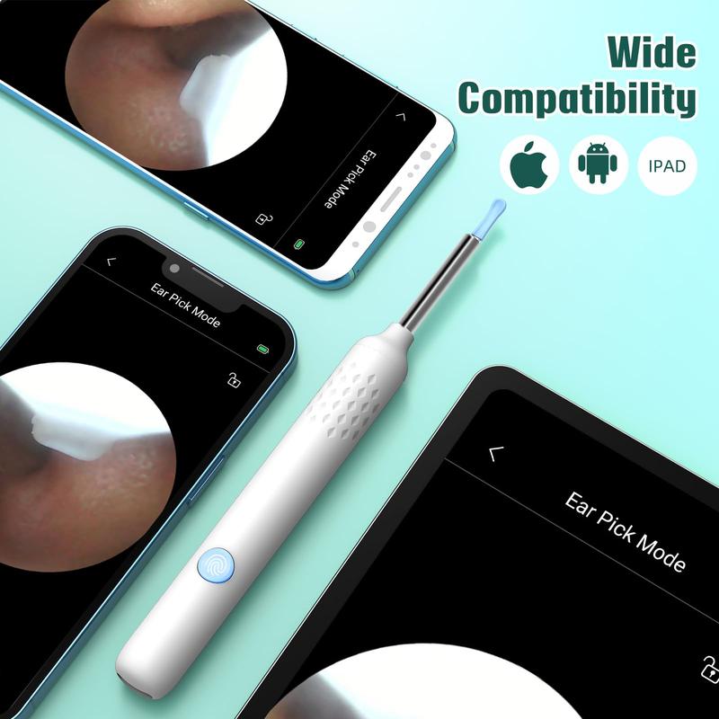 VITCOCO Ear Wax Removal Kit, Earwax Remover Tool with Camera, Ear Wax Removal with 1080P, Otoscope with LED Light, Ear Camera Otoscope for iPhone, iPad, Android Phones