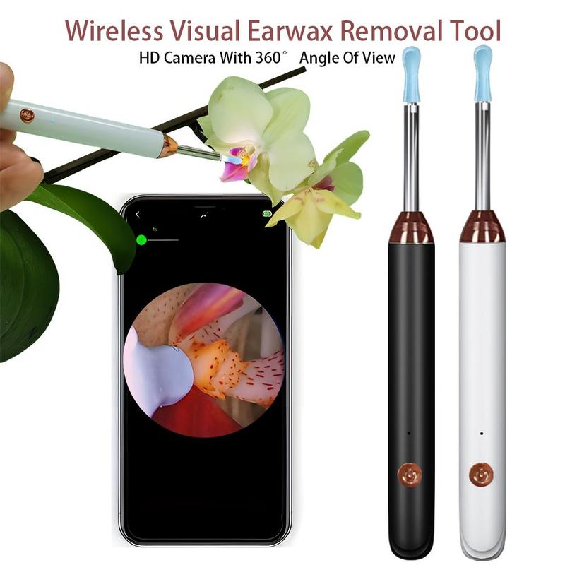 Electric Ear Wax Removal Tool, 1 Box Rechargeable LED Ear Wax Remover, Ear Cleaning Tool for Adults, Ear Wax Removal Kit, Personal Health Care Product, Christmas Gift