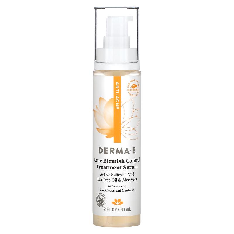 DERMA E Acne Blemish Control Treatment Serum, 2 fl oz (60 ml)