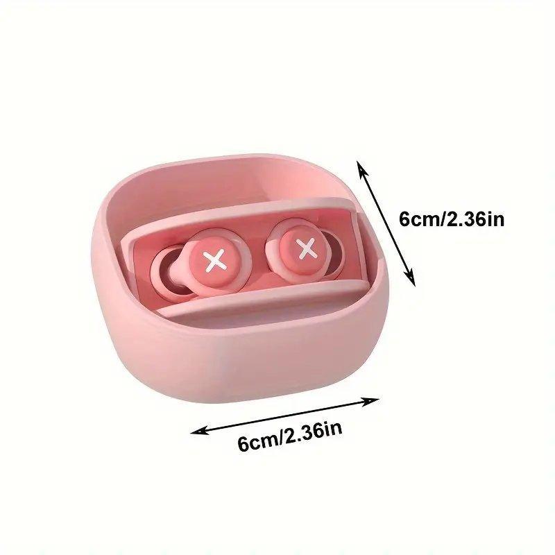 Reusable Silicone Sleep Earplugs, 1 Count Portable Noise Reduction Earplugs with Storage Box, Suitable for Students and Dormitories, Preventing Snoring