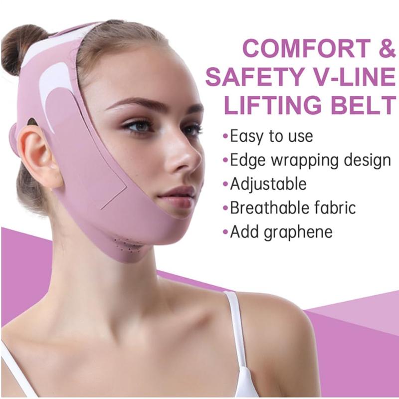 Graphene V-Line Mask, Chin Up Mask V Shaped Face Mask Jaw Exerciser Skincare Comfort Facial Adjustable Tightening-Thanksgiving gift