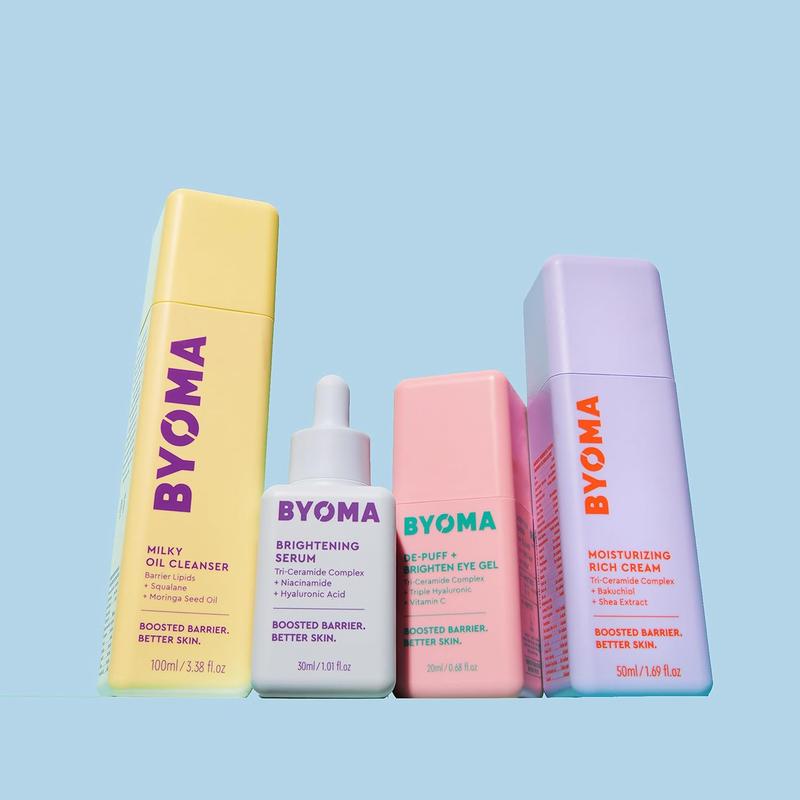 BYOMA Milky Oil Cleanser - Hydrating Facial Cleanser for Skin Barrier Repair - Tri-Ceramide Face Wash for Sensitive Skin & All Skin Types - Deeply Hydrated Skin, No Oily Residue - 3.38 fl oz