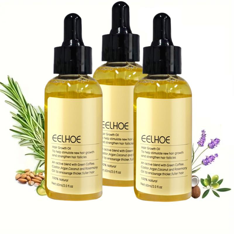 Rosemary Hair Oil, 3 Counts set Hair Care Oil for Dry & Damaged Hair, Hair Strengthening Oil, Moisturizing Hair Oil for All Hair Types