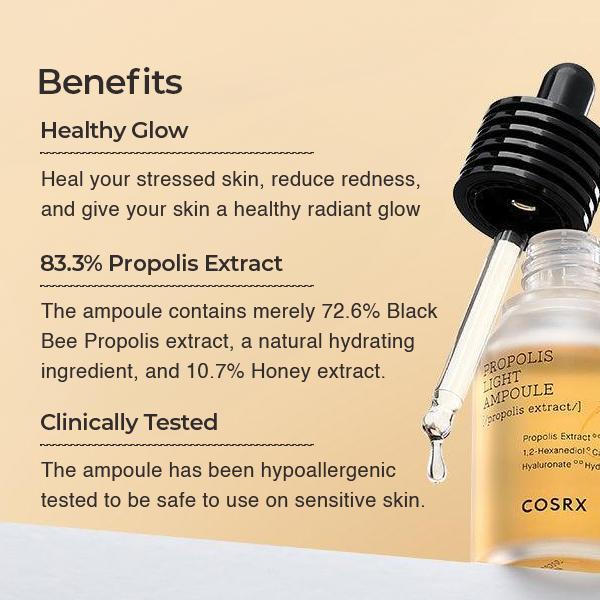 [COSRX] FULL FIT PROPOLIS LIGHT AMPOULE 30ML Serums Skin Repair