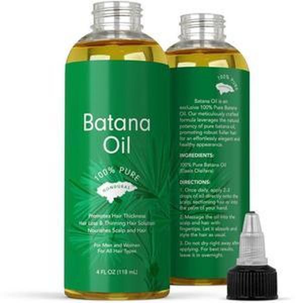 Batana Oil for Hair Growth: Dr Sebi Organic RawBatana Oil from Honduras - 100% Pure & Natural- For Thicker & Stronger Hair - 4 FL 0Z (1 Pack)