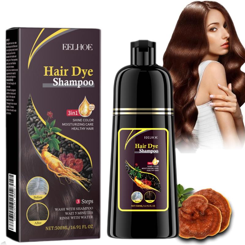 3-in-1 Natural Hair Dye Shampoo for Women & Men for Gray Hair, Long Lasting Champu Para Canas Haircoloring, Herbal Ingredients Natural Plant,Haircare