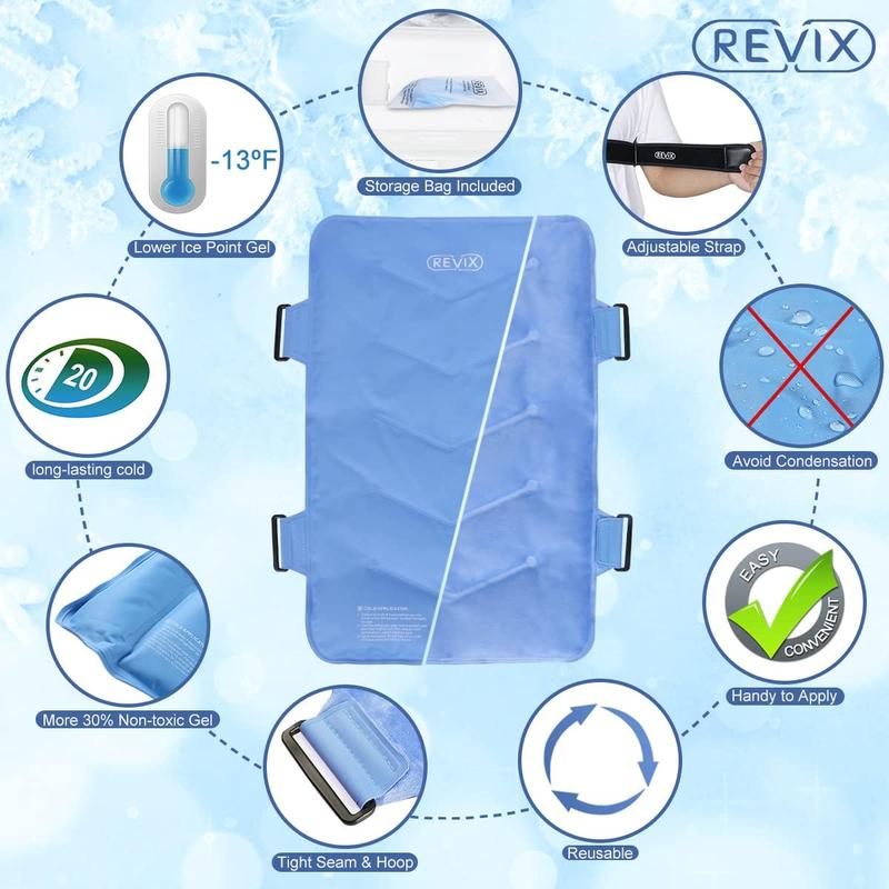 REVIX XXL Multipurpose Full Coverage Back Gel Ice Pack 13*21