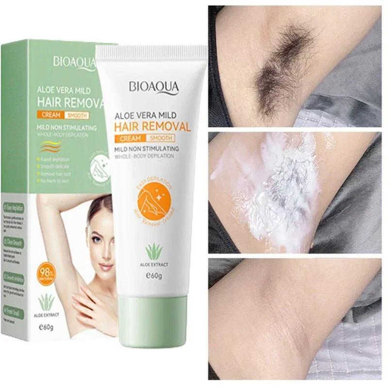 Fast Hair Removal Cream Painless Hair Growth Inhibitor Arm Armpit Legs Permanent Depilatory for Men Women Beauty Health Care 60g