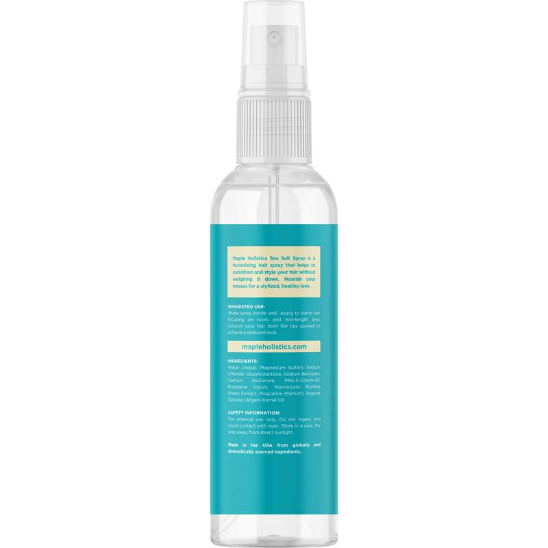 Maple Holistics Sea Salt Spray for Voluminous Hair seasalt hairspray Lightweight Nourishing Haircare