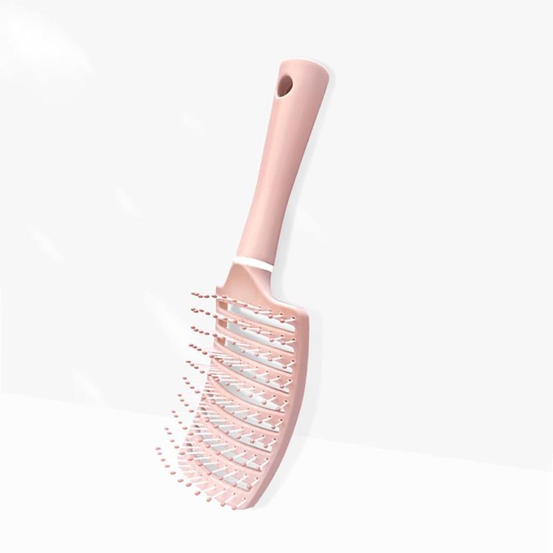 Hair Brush, 1 Count Wavy Curved Comb for Men and Women, Macaron Curved Hair Brush Comb, Christmas Gift