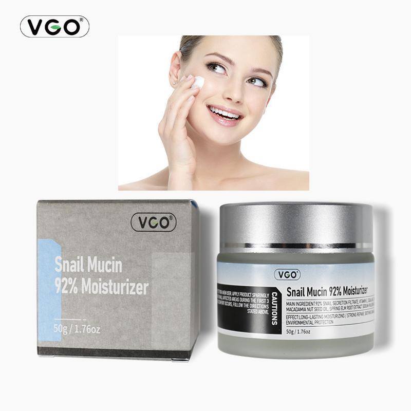 VGO Skincare Kit Gentle Acne Treatment, Correcting Nourishing, Glossier  hydrating, ,remedy ,wrinkles, pore correction, porereducing Snail Mucin 92% Moisturizer and Vitamin C Facial Serum Essence 60ml dry skin  products sets Cleanseranti wrinkle