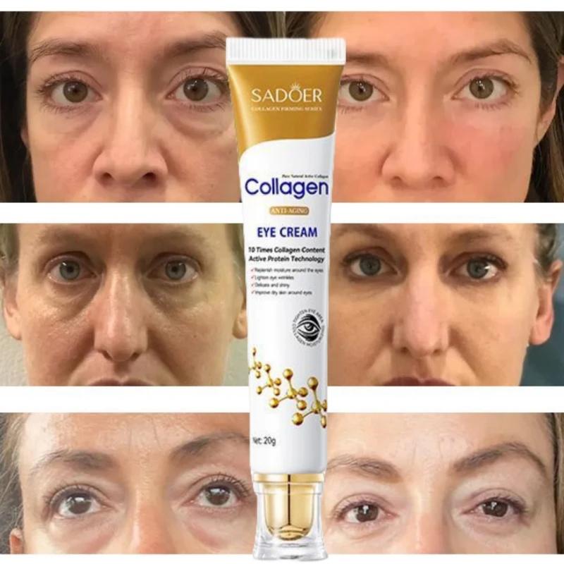 Instant Eye Bag Removal Cream Collagen Removal Wrinkles Firming Skin Fade Fine Lines Brighten Dark Circle Anti Puffiness 2024