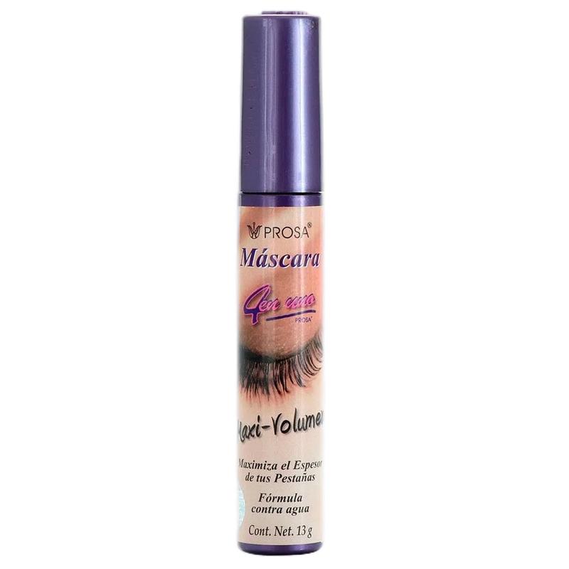 Prosa Maxi-Volume Black - 4 en 1 Eyelash Mascara ( purple Cap ) Cosmetic