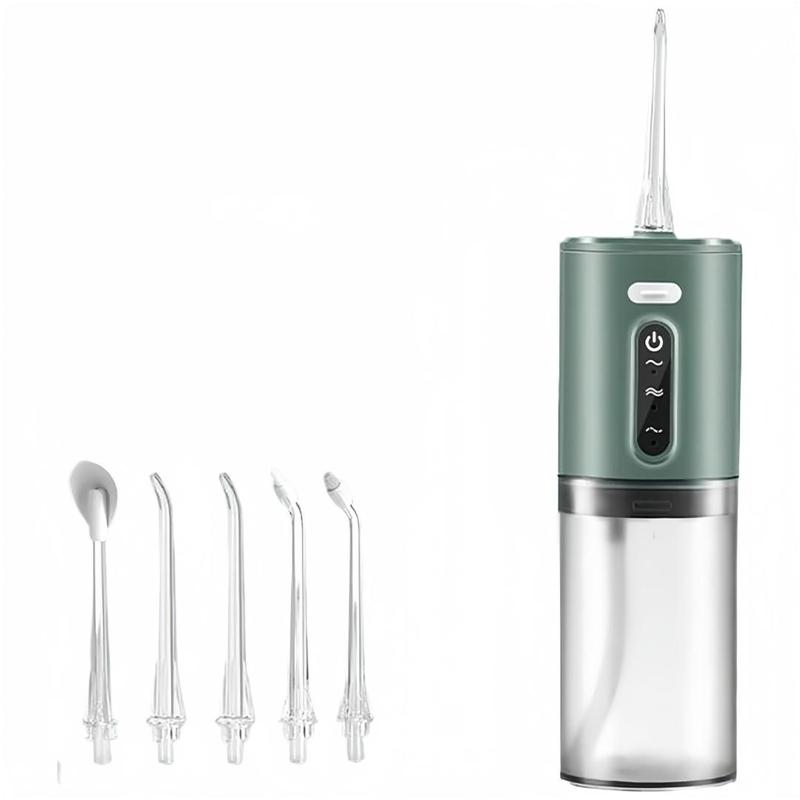 Electric Water Flosser Rechargeable Water Toothpick Dental Cleaning and Flossing Water Dental Portable Floss Rinser Oral Water Flosser Travel Adults 5 Nozzle Christmas gifts