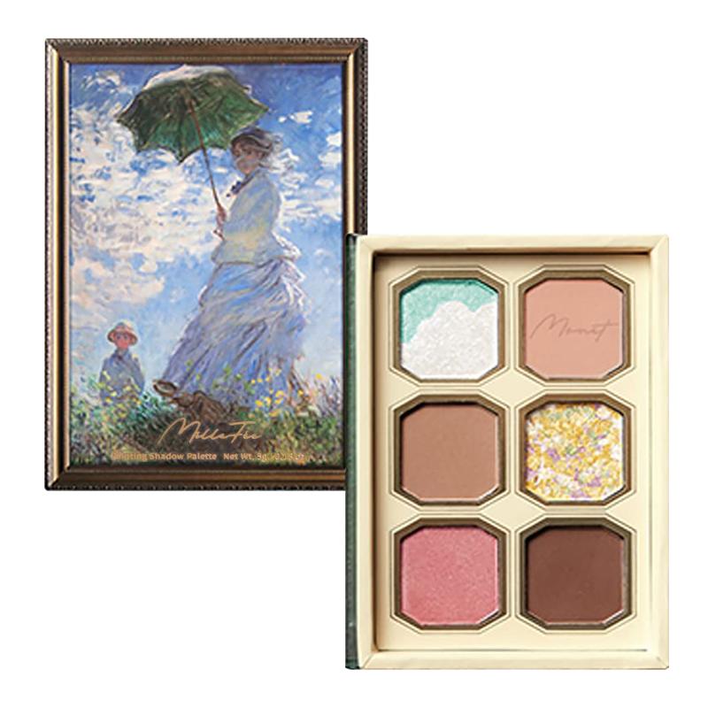 [New] MilleFée Painting Eyeshadow Palette ,MilleFee Cool Light, Cruelty-Free, Smudge-Proof(04 Woman With A Parasol)(05 Monet's garden)(06 Water Lilies)