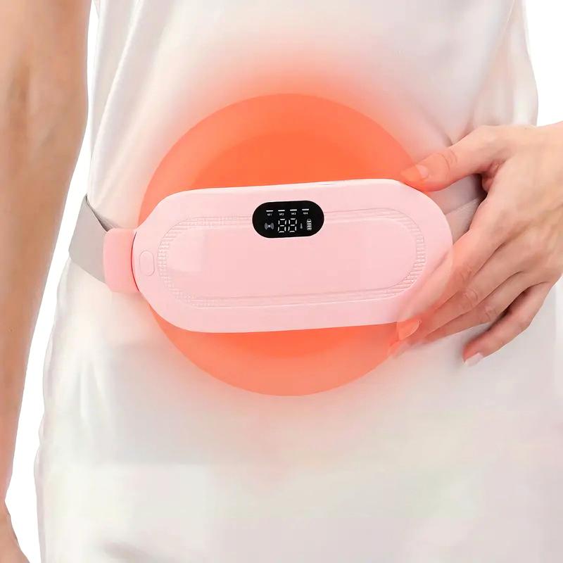 Portable Heating Pad for Period Cramps, Wireless Belt with Heating Massage, Gift for Woman Girl