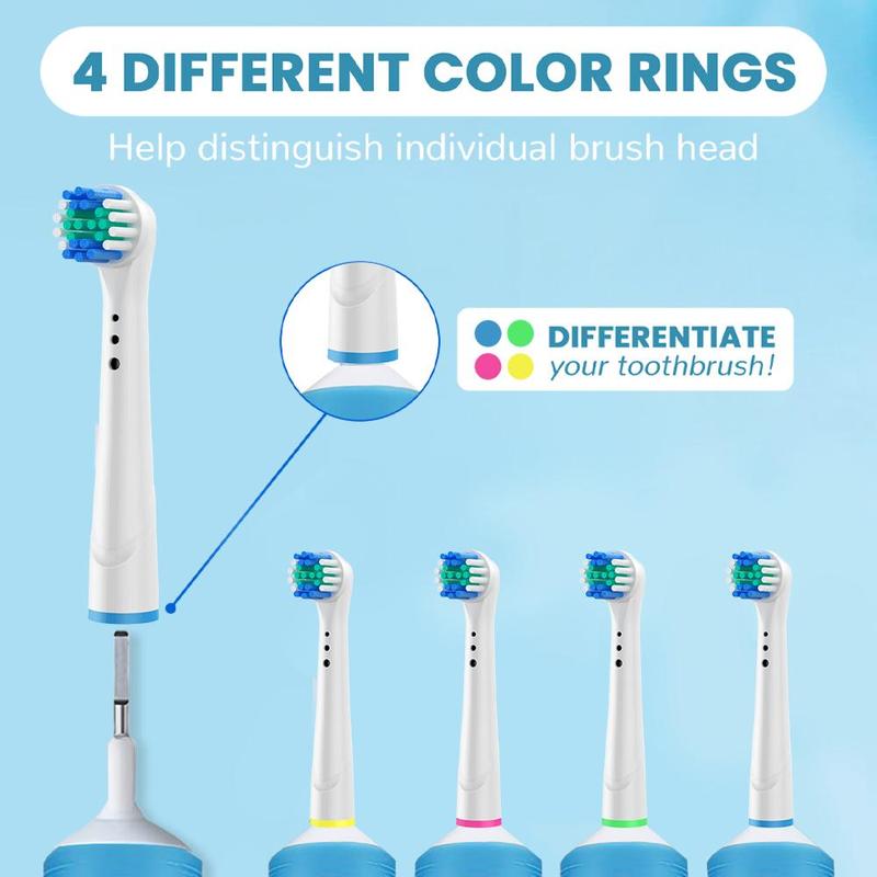 Replacement Toothbrush Heads, 4 Counts set Electric Toothbrush Replacement Brush Heads Compatible with Oral B Series, Professional Electric Toothbrush