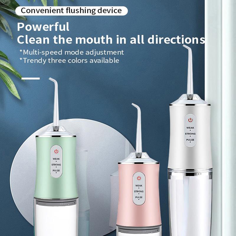 4 In 1 Water Flosser For Teeth, Cordless Water Flossers Oral Irrigator With DIY Mode 4 Jet Tips, Tooth Flosser, Portable And Rechargeable For Home Travel, For Men And Women Daily Teeth Care, Ideal For Gift, Father Day Gift Waterproof Kit Whitening