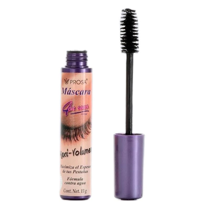 Prosa Maxi-Volume Black - 4 en 1 Eyelash Mascara ( purple Cap ) Cosmetic