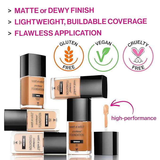 Bronze Beige Photo Focus Dewy Liquid Foundation Makeup - Powder, Cosmetic Powder Cosmetic Concealer