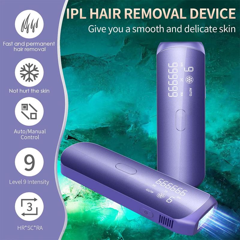 Portable IPL Hair Removal Machine, 1 Box Ice Colding Painless Mini Epilator, Laser Hair Removal, Hair Remover Machine for Women Men for Bikini, Legs, Underarm, Arm, Body, Christmas, Fall, Birthday Gift, Ideal Winter Gift, Christmas Gift