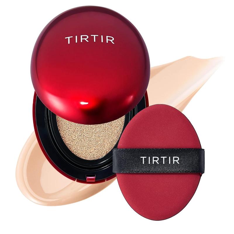 [TIRTIR] Mask Fit Red Cushion (33 Shades), Long lasting, High Coverage Semi Matt Light Finish, Korean Cushion Makeup Concealer Foundation