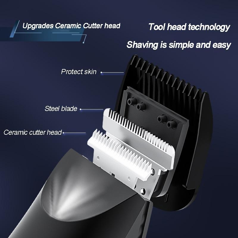 Electric Body Hair Trimmer, Waterproof Groin Hair Trimmer, Rechargeable Body Hair Clipper, Safety Body Groomer for Men, Halloween, Christmas, Fall, Winter Gift, Gift