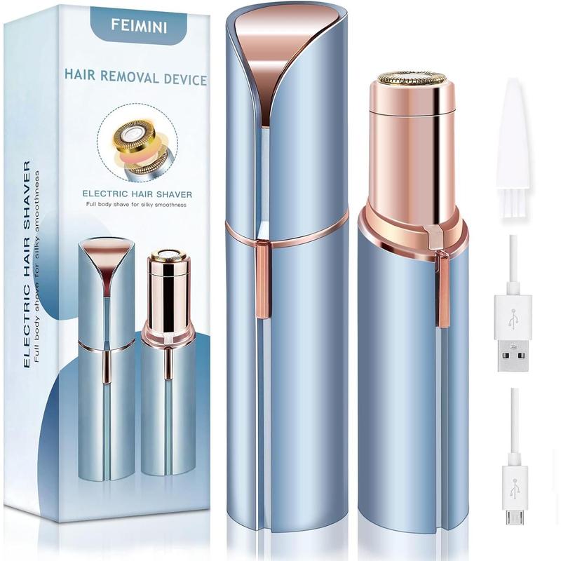 Women's Facial Hair Removal: Painless Women's Facial Electric Shaver for Face, Lips, Chin, Best Women's Beard Remover, USB Rechargeable