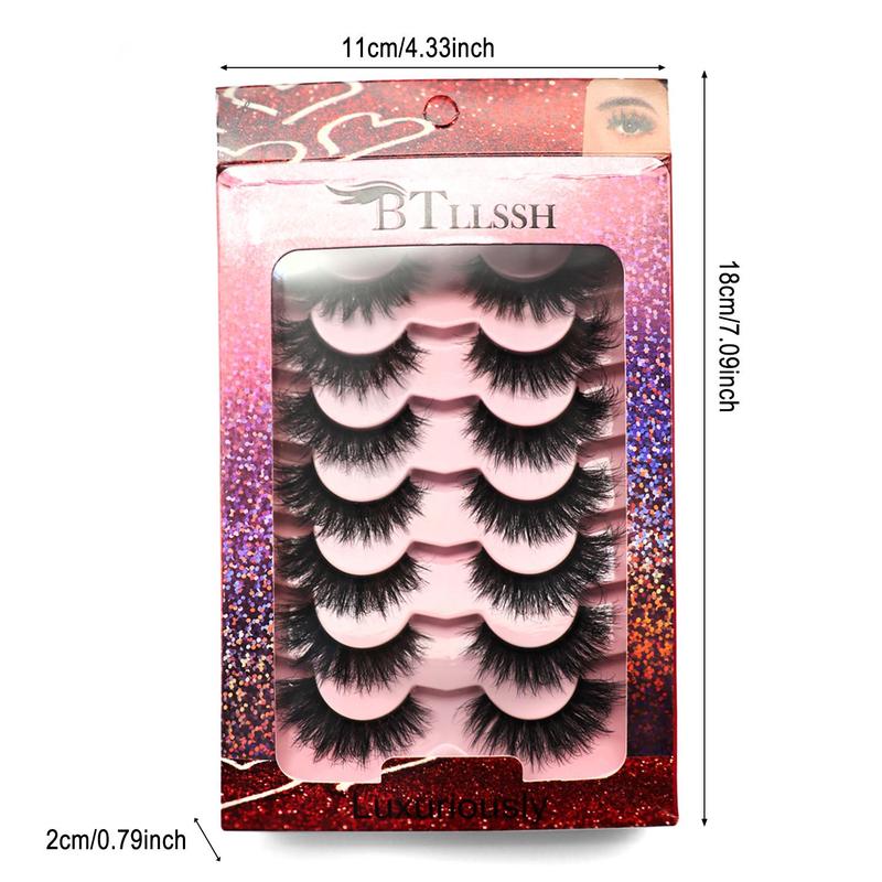 Natural Look Eyelash Extensions, 21 Pairs Wispy Cat Eye Faux Cluster Lashes, Volumized False Eyelashes for Women and Girls Eye Makeup Enhancement, Christmas, Christmas Gift