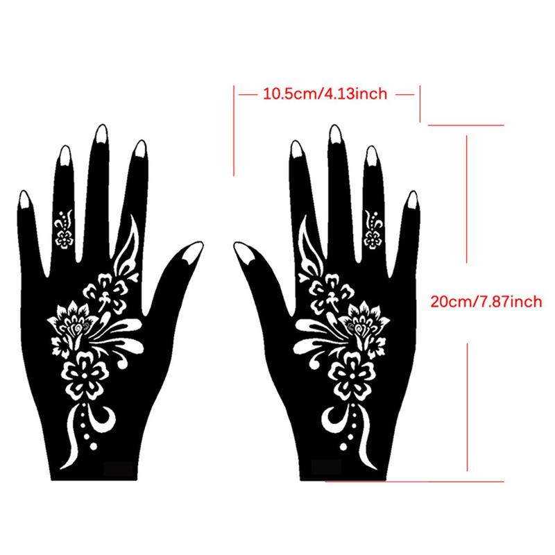 Body Art Stencil Templates, 16 Sheets Temporary Tattoo Stencils, Versatile Designs Template for Tattoo Glitter & Airbrush Body Art