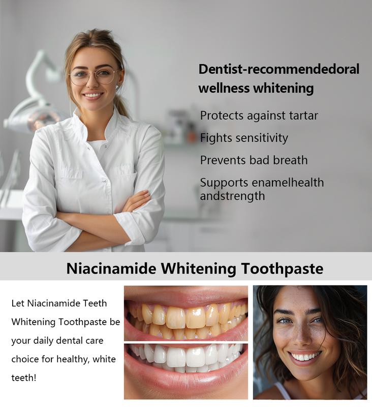 BodyAccel Niacinamide Whitening Toothpaste Fresh Breath