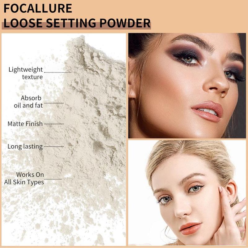 Face Setting Powder for Music Festival Makeup, Oil Control Contour Full Coverage Banana Powder, Translucent Mineral Makeup Matte Setting Powder